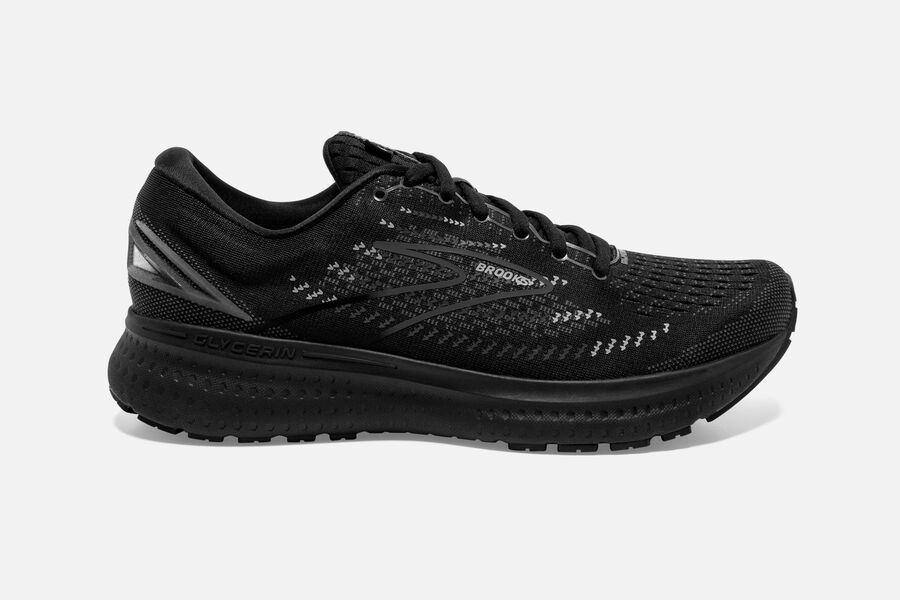 Brooks Glycerin 19 Road Running Shoes - Womens - Black - LS3972068